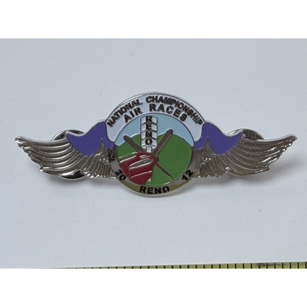 2012 National Championship RENO AIR RACES Wings Enamel Lapel Pin Nevada